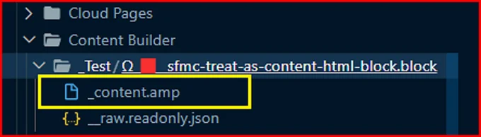 SFMC content block with .amp extension