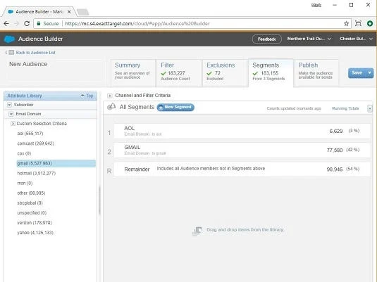 Audience Builder Overview by Northern Trail Outfitter